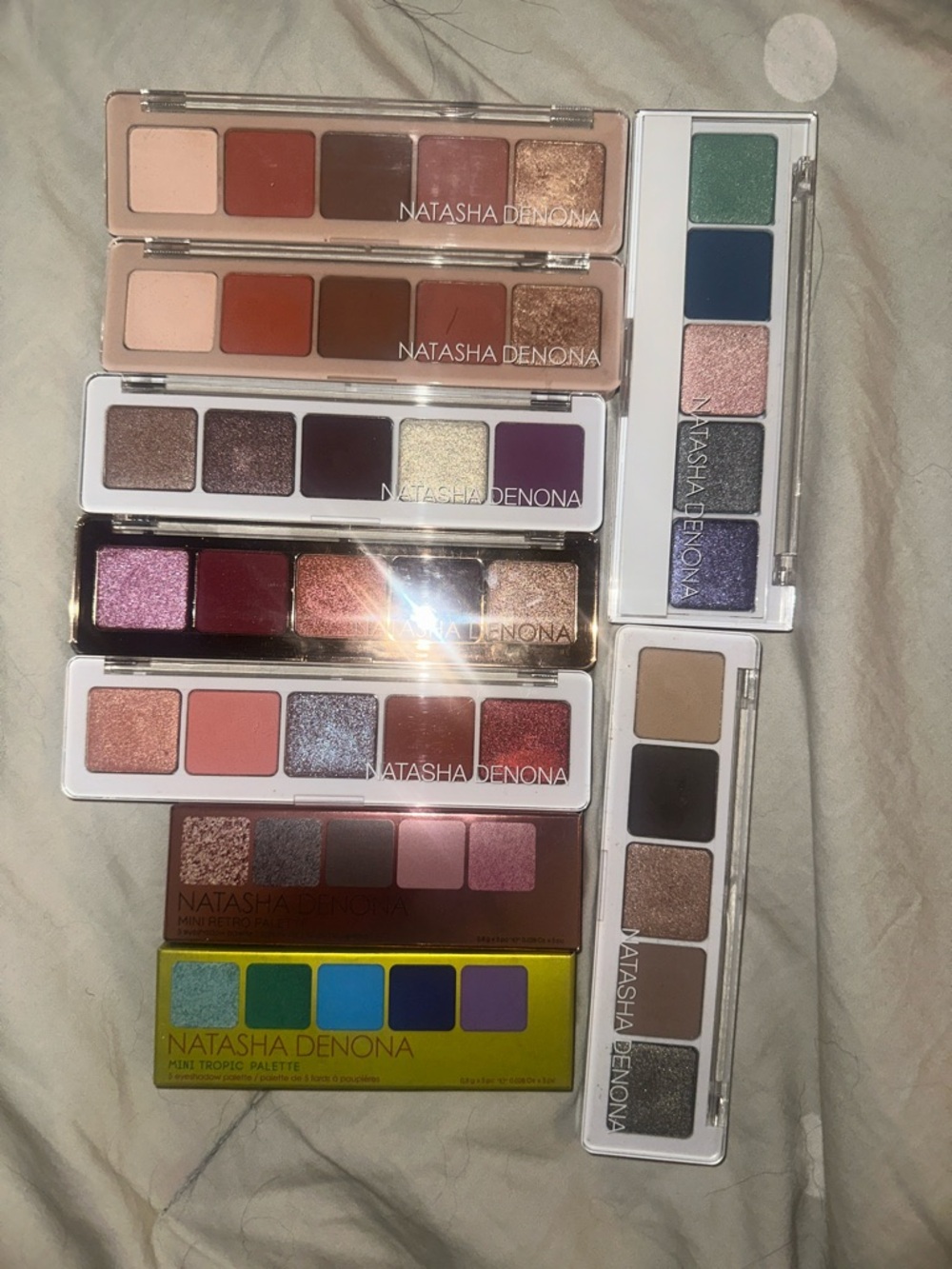 9 Natasha Denona Women Makeup Eyeshadow Palettes - Multi-Color Set